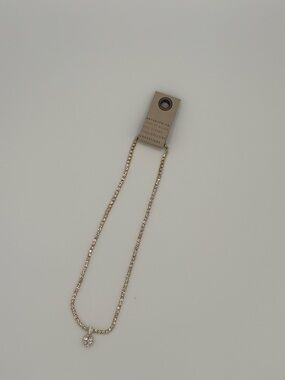 NWT Anthropologie Crystal Pendant Heart Necklace